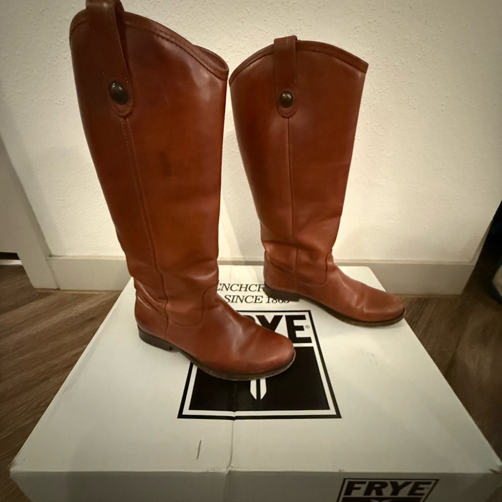 Frye Women's Melissa Button Boots Cognac